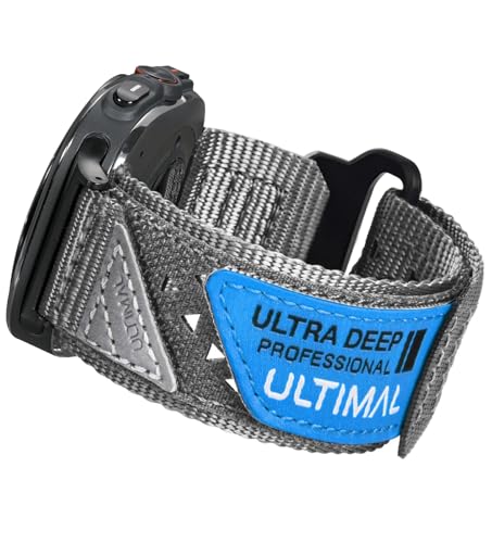 ULTIMAL Band Compatible with Samsung Galaxy Watch Ultra 47mm20242025 band for Men Women 47mm Nylon Sport Breathable Replacement Strap for Galaxy Watch Ultra Gray L - Image 1