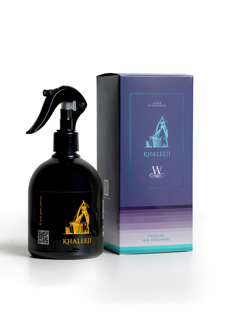 WORLD GOLDEN PERFUMES KHALEEJI AIRFRESHNER 400ML Home Fragrance  - Image 1