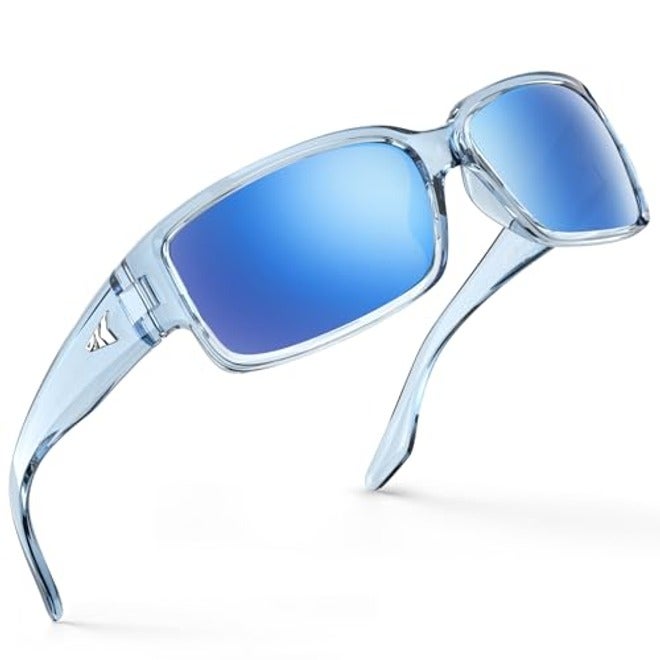 KastKing Skidaway Polarized Sport Sunglasses for Men and Women, Wrap Design, UV Protection, Ideal for Driving, Fishing, Cycling, and Running