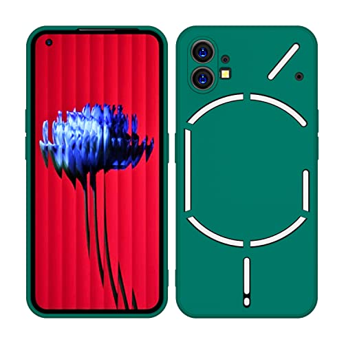 Kapa Matte Lens Protective Shockproof Flexible Back Cover for Nothing Phone 1,Slim Silicone with Soft Lining Shockproof Flexible Full Body Bumper Case (Green) - Image 5