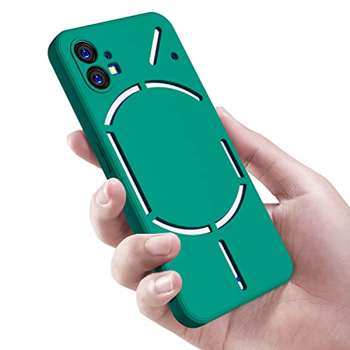 Kapa Matte Lens Protective Shockproof Flexible Back Cover for Nothing Phone 1,Slim Silicone with Soft Lining Shockproof Flexible Full Body Bumper Case (Green) - Image 4