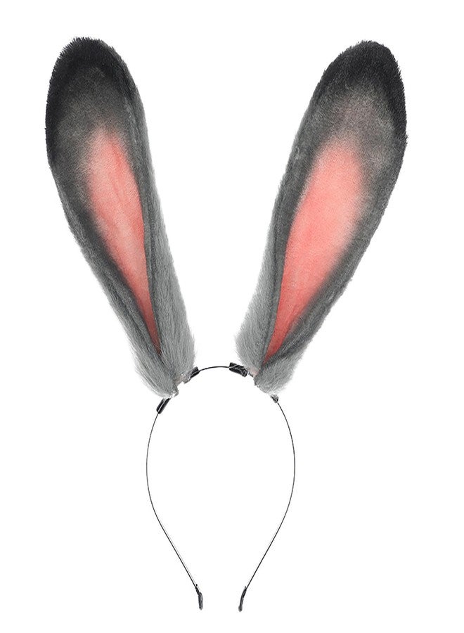 Faylay Women Cosplay Bunny Ears Rabbit Headband Animal Ears Furry Bunny Ears Party Accessories (Bunny Ju) - Image 1