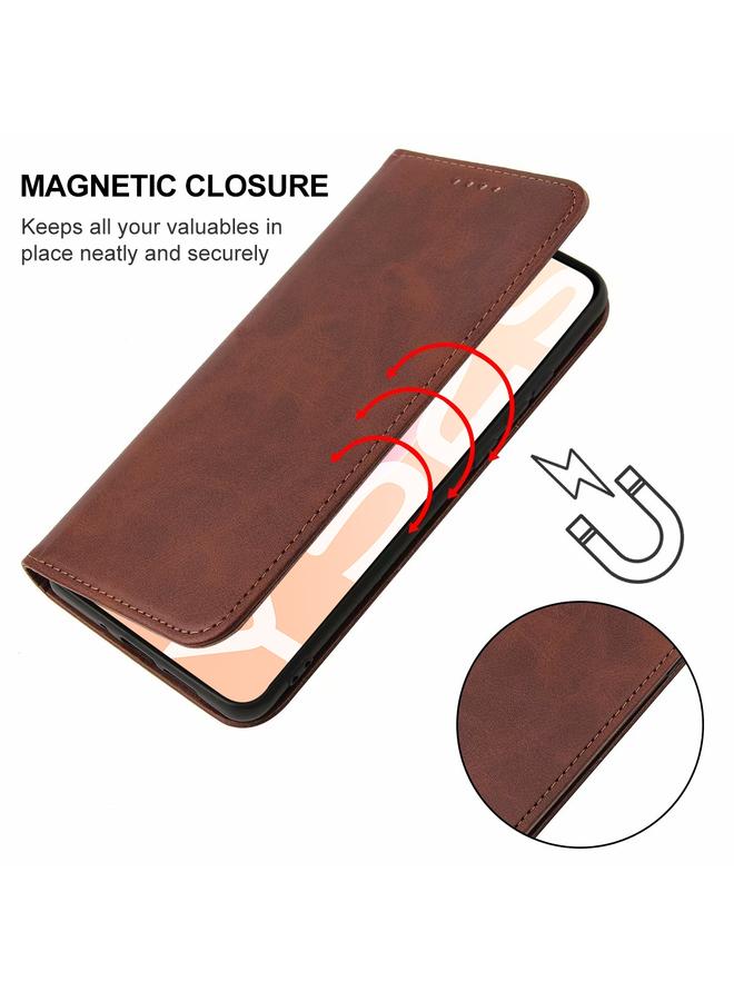 S-TOP Case For For vivo Y52s 5G CN Version / iQOO U3 / U3x Magnetic Closure Leather Phone Case - Image 5