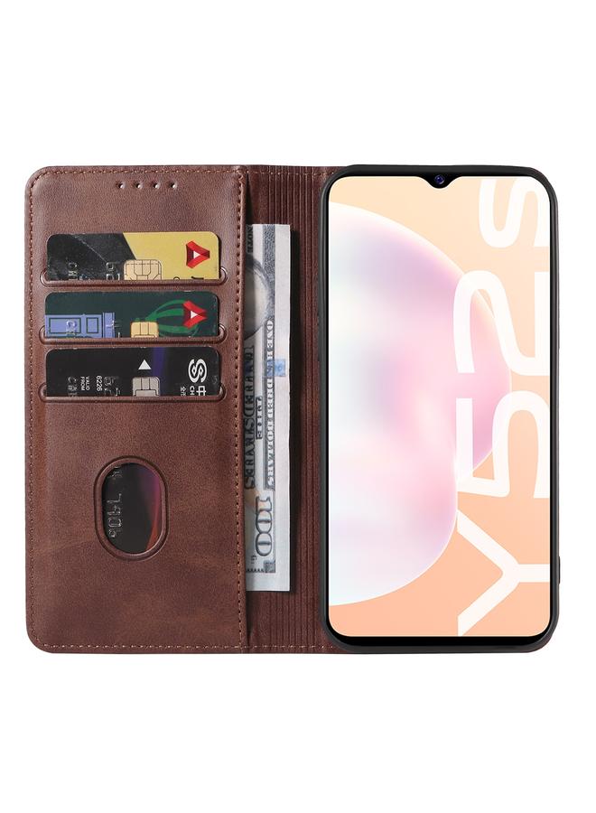 S-TOP Case For For vivo Y52s 5G CN Version / iQOO U3 / U3x Magnetic Closure Leather Phone Case - Image 3