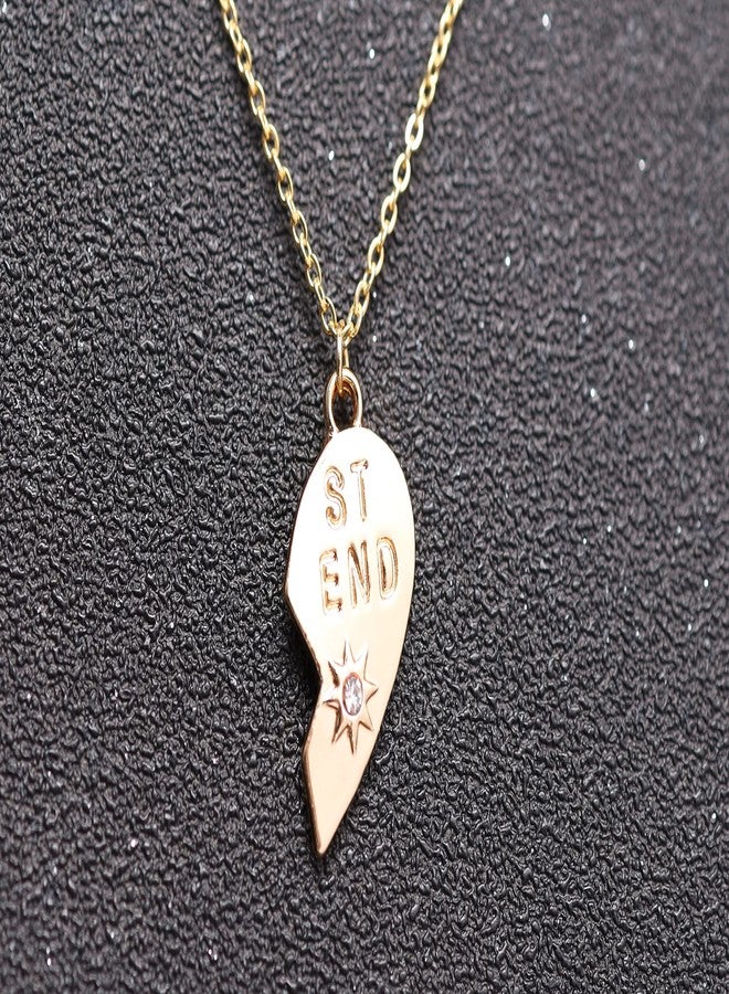 Botrinal Best Friends Heart Necklace Set Stainless Steel Friendship Necklaces Birthday Graduation Jewelry Gift - Image 4