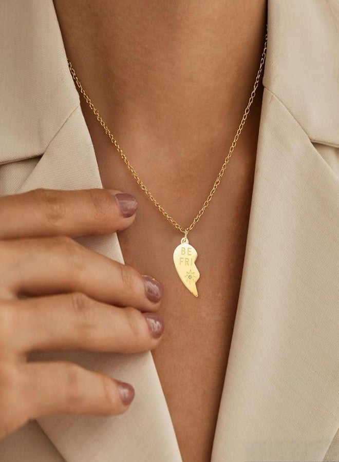 Botrinal Best Friends Heart Necklace Set Stainless Steel Friendship Necklaces Birthday Graduation Jewelry Gift - Image 3