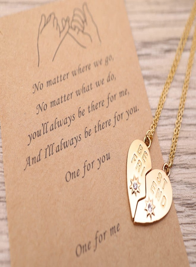 Botrinal Best Friends Heart Necklace Set Stainless Steel Friendship Necklaces Birthday Graduation Jewelry Gift - Image 5