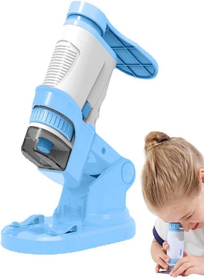Divik 60x-160x Mini Microscope with LED Light Microbiological Observation Learning Portable Zoom Handheld Microscope for Kids and Students (1Pcs) - Image 1