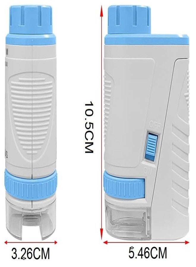 Divik 60x-160x Mini Microscope with LED Light Microbiological Observation Learning Portable Zoom Handheld Microscope for Kids and Students (1Pcs) - Image 5