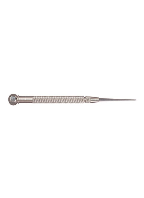 Starrett Steel Pocket Scriber with Hexagon Shape Head  238 60mm Point Length 14 64mm Handle Diameter Knurled and NickelPlated Handle  70A