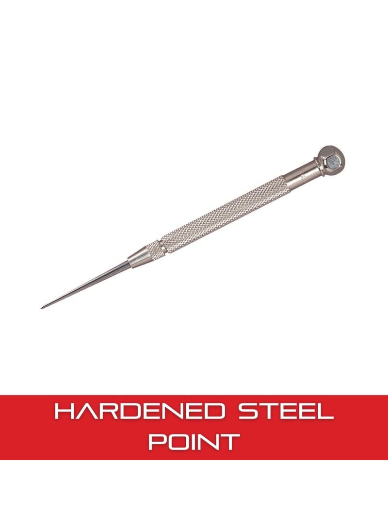Starrett Starrett Steel Pocket Scriber with Hexagon Shape Head  238 60mm Point Length 14 64mm Handle Diameter Knurled and NickelPlated Handle  70A  - Image 4