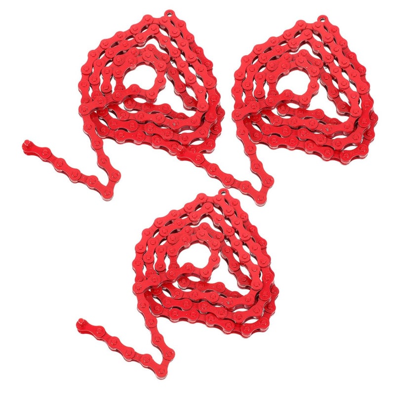 3Pcs Steel Bicycle Chain Replacement for Mountain and Road Bike Easy Maintenance with Quick Link - Image 2