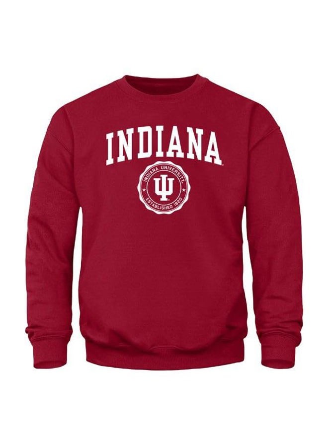 Barnesmith Indiana University IU Hoosiers Adult Unisex Crewneck Sweatshirt, Heritage, Cardinal, Small - Image 1