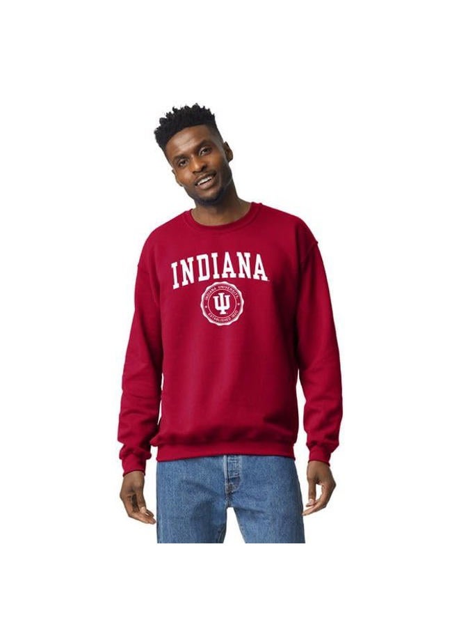 Barnesmith Indiana University IU Hoosiers Adult Unisex Crewneck Sweatshirt, Heritage, Cardinal, Small - Image 2