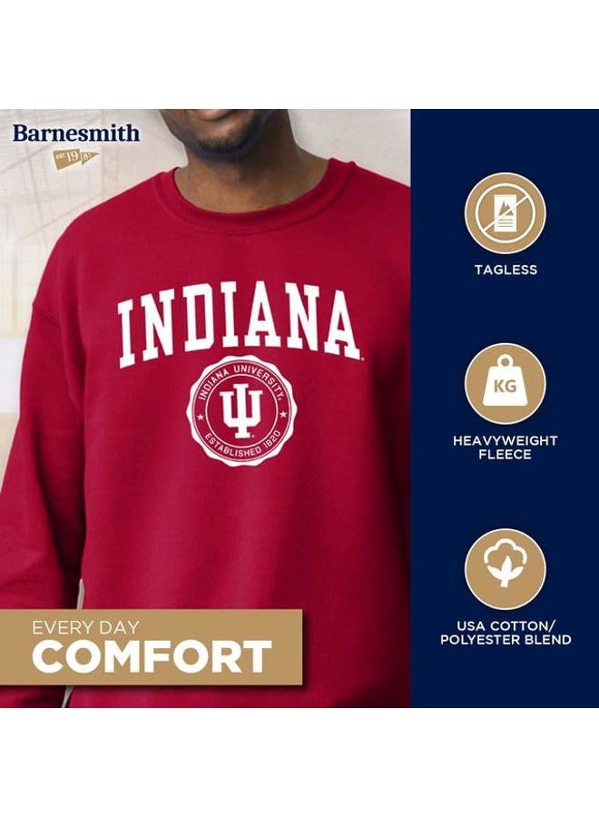 Barnesmith Indiana University IU Hoosiers Adult Unisex Crewneck Sweatshirt, Heritage, Cardinal, Small - Image 3