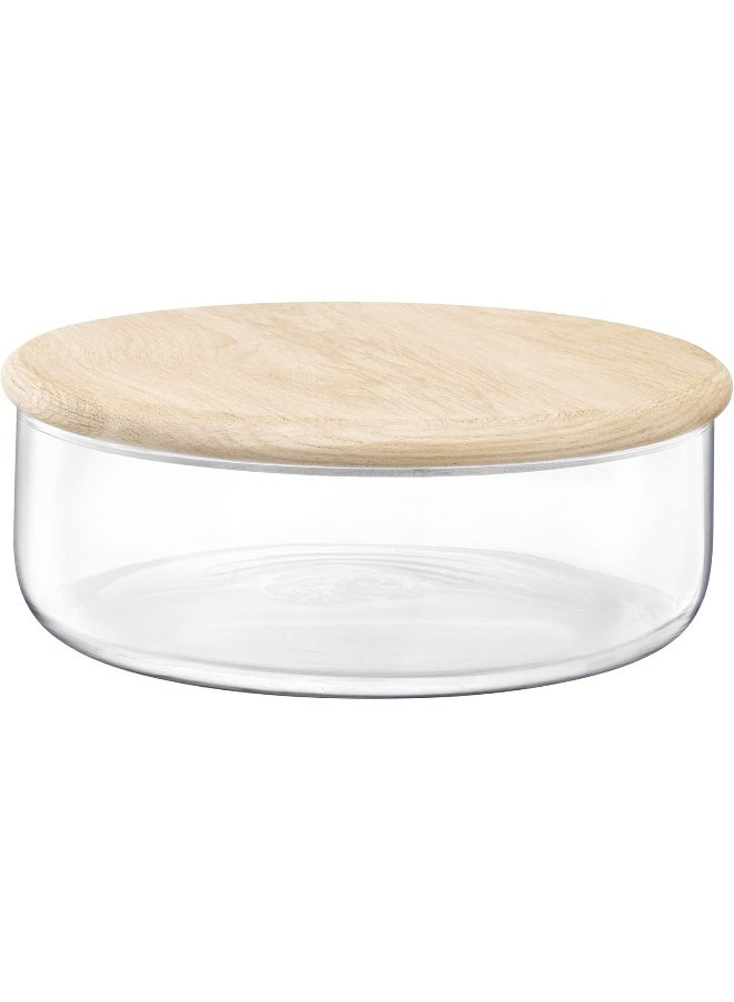 LSA International وعاء/حاوية LSA International مع غطاء من البلوط Ø26.5cm H10cm - Image 1