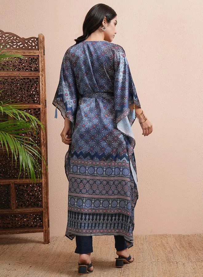 Vishudh Vishudh Women Geometric Printed V-Neck Top by Styli