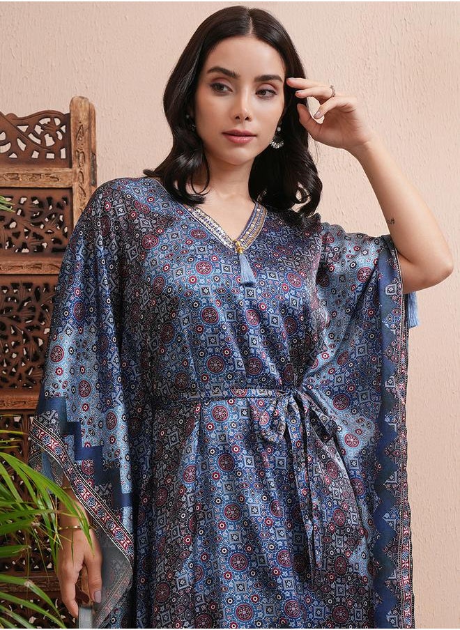 Vishudh - Vishudh Women Geometric Printed V-Neck Top by Styli - Image 1