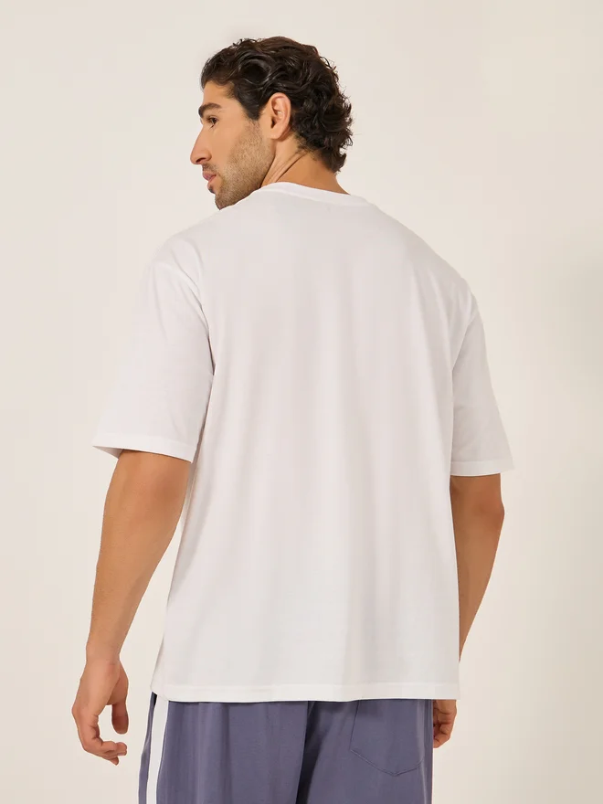 Styli Styli Minimal Graphic Print Short Sleeve Oversized T-Shirt