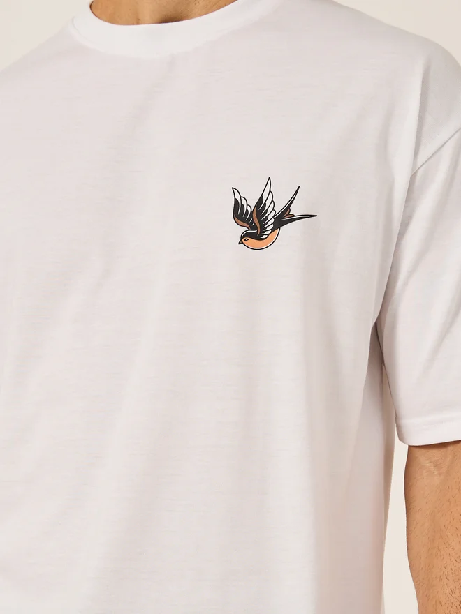 Styli Styli Minimal Graphic Print Short Sleeve Oversized T-Shirt