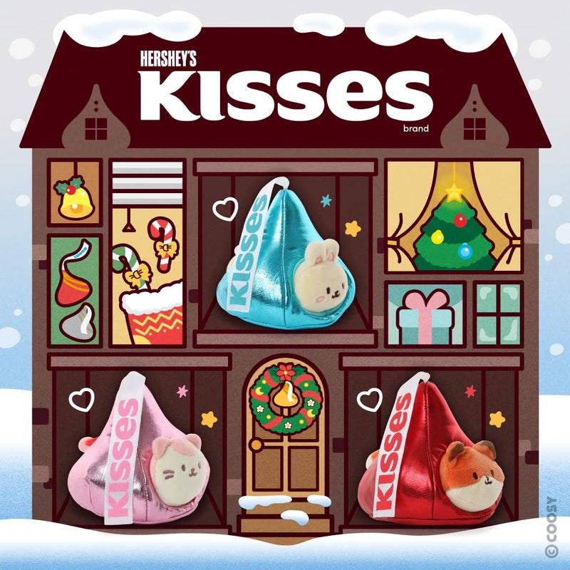 Anirollz Stuffed Animal Plush Toy - Official Hershey Kisses Chocolate Toy Blanket Outfitz Doll | Soft  Squishy  Warm  Cute  Comfort  Safe | Pillow with Fox - Valentine's Day Gift 4"" Foxiroll - Image 3