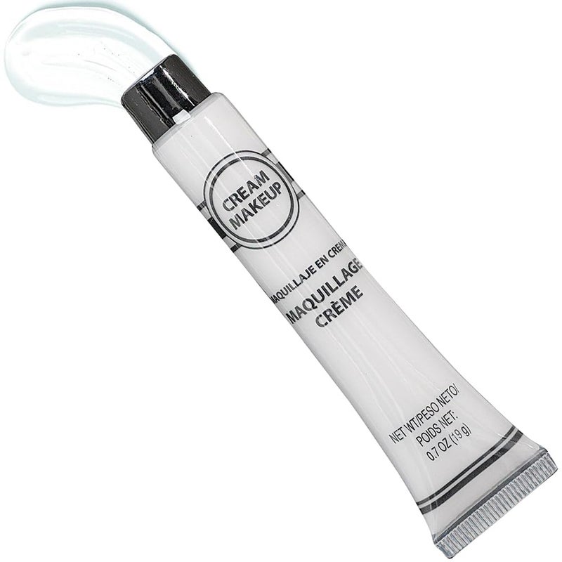 Amscan White Cream Makeup Costume Accessory - 0.7 Oz, 1 Count - Bold and Long-Lasting - Easy-to-Apply & Full Coverage For Exceptional Transformations - Image 1
