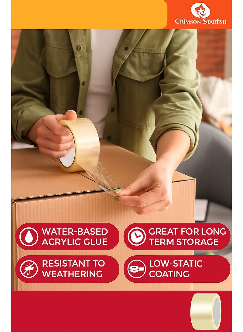 Generic Clear Adhesive Tape 80 Yards – 1 Pc For Packing  Sealing  - Image 5