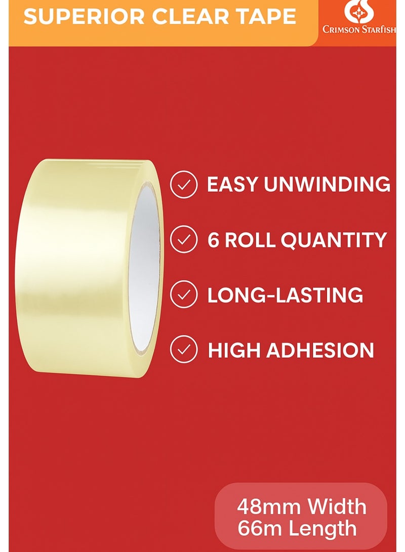 Generic Clear Adhesive Tape 80 Yards – 1 Pc For Packing  Sealing  - Image 3