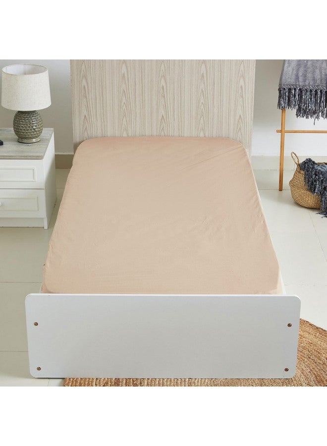 Home Box Ballina Solid Cotton Single Fitted Sheet 200 x 33 x 90 cm  - Image 1