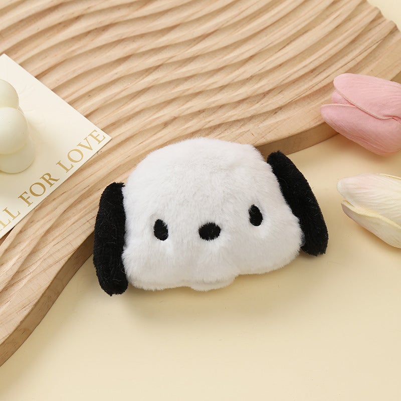 Generic New plush Pacha dog Panda mini cotton doll cartoon brooch accessories children socks hair accessories Large Pacha dog 10cm 