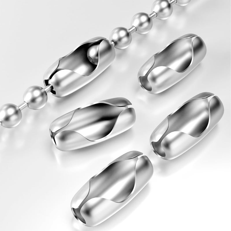 Aceple 30PCS Roller Window Shades Beaded Chain Connector, Stainless Steel Ball Chain Cord Connector Clips for Household Roller Shades and Vertical Blinds - Image 1