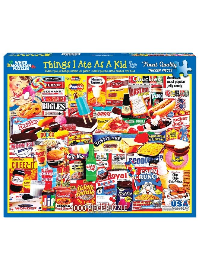 WHITE MOUNTAIN Puzzles Things I Ate As A Kid Collage Puzzle 1000 Piece Jigsaw Puzzle - Image 3