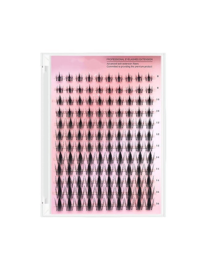 Noorly Fairy Lash Clusters 120Pcs D Curl Manga Lash Extensions with Invisible Band, Wispy Natural Waterproof DIY Eyelash Extension Kit for Home Use - Image 2