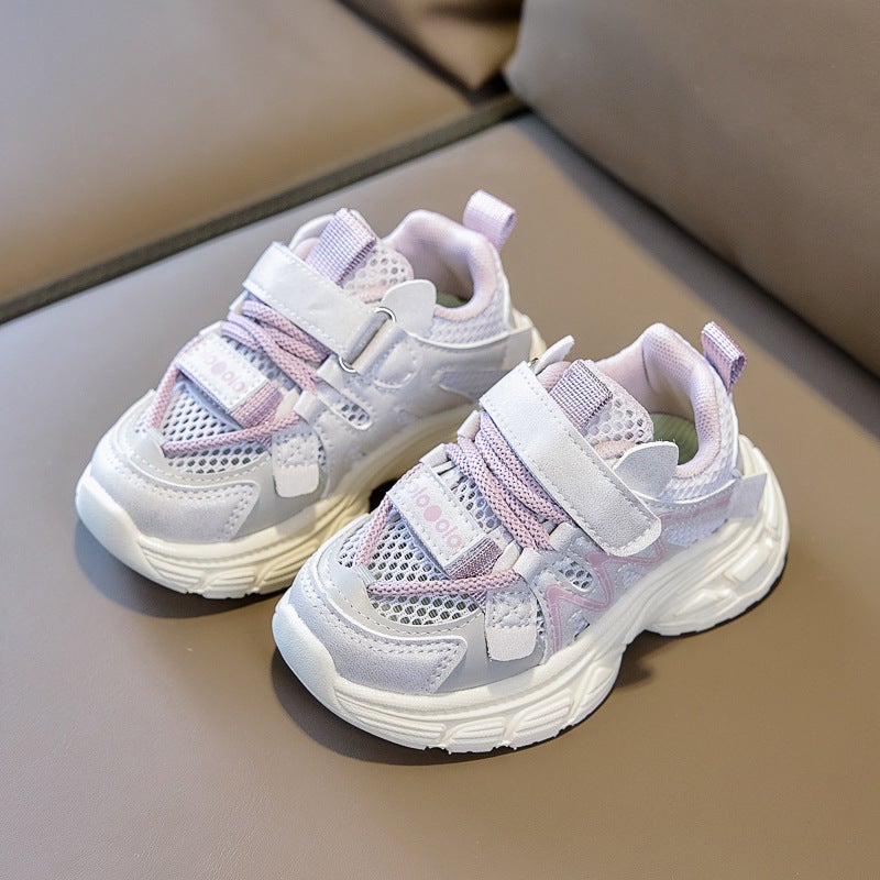 Mesh Sneakers Lightweight Flexible Sole Walking Shoes For Kids Indoor And Outdoor Activities - Image 1