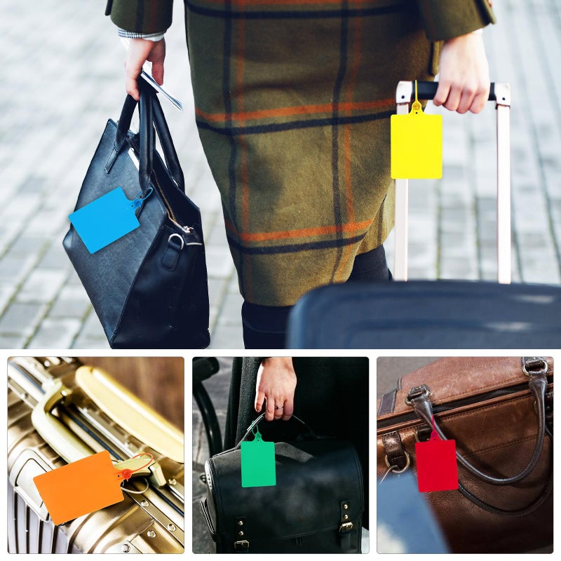 100Pcs 80mm X 100mm Waterproof Plastic Shipping Tags With Wire For Logistics Inventory Luggage Price Marking - Image 5