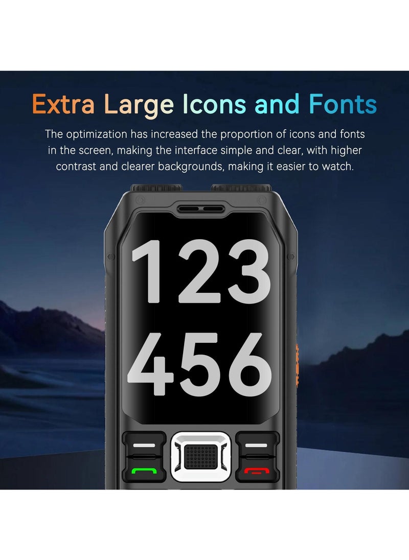 Hope - Hope 10000mAh Rugged Mobile Phone with Triple SIM Support, Ultra-Durable Waterproof Cell Phone with Long-Lasting Battery, Built-In Power Bank, and Flashlight - Image 1
