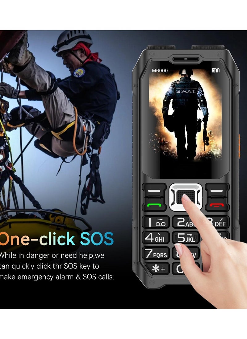 Hope - Hope 10000mAh Rugged Mobile Phone with Triple SIM Support, Ultra-Durable Waterproof Cell Phone with Long-Lasting Battery, Built-In Power Bank, and Flashlight - Image 1