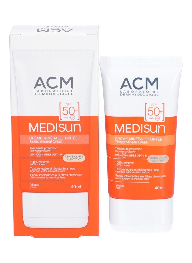 ACM Medisun Tinted Mineral Cream SPF50+ Light Tint 40ml 