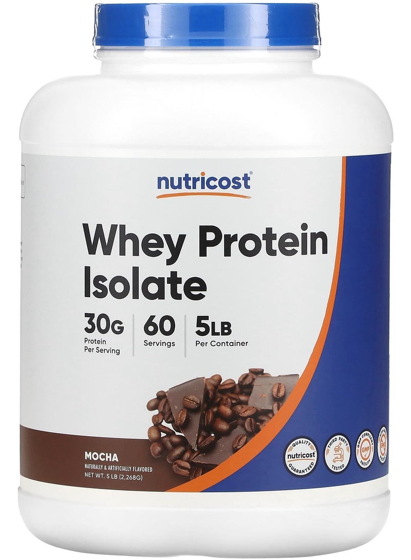 Whey Protein Isolate, Mocha, 5 lb (2,268 g)