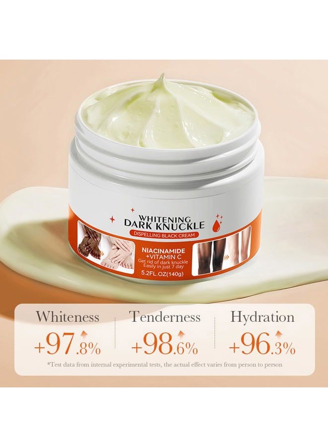 paminify 5.2oz Dark Knuckle Whitening Cream,Skin Body Bleaching For Dark Knees and Elbows,Moisturizing Strong Joint Whitening Cream for Clavicle,Neck,Niacinamide Vitamin C Dark Spot Corrector Remover - Image 4
