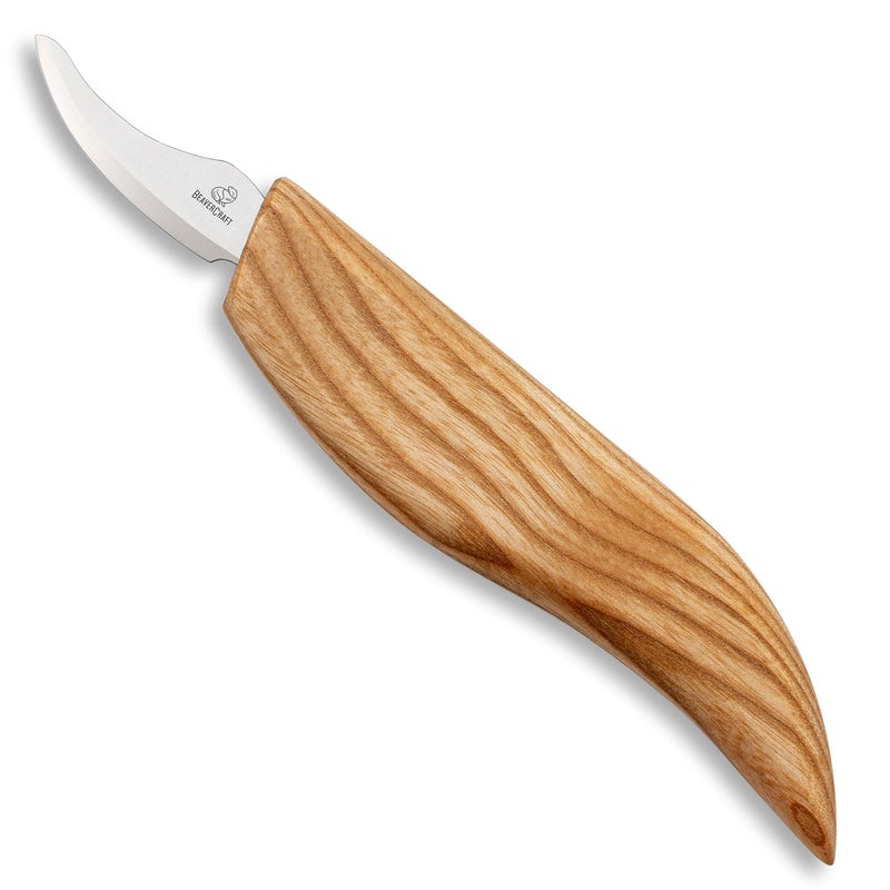 BeaverCraft Wood Chip Carving Knife for Beginners  Kids  Safety Whittling Knives  Small Sloyd Carving Knife C18  Wood Whittling Tools for Woodworking