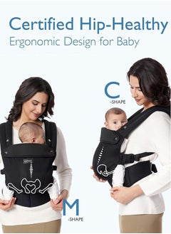 Momcozy Ergonomic Lightweight Breathable Mesh Baby Carrier With Enhanced Lumbar Support, 7 - 44 Lbs  - Image 5
