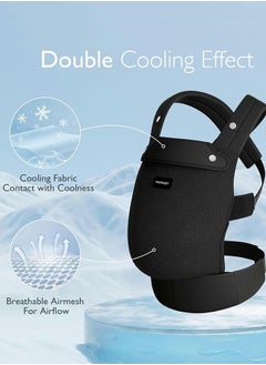 Momcozy Ergonomic Lightweight Breathable Mesh Baby Carrier With Enhanced Lumbar Support, 7 - 44 Lbs  - Image 2