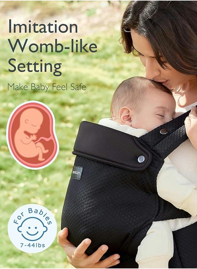 Momcozy - Ergonomic Lightweight Breathable Mesh Baby Carrier With Enhanced Lumbar Support, 7 - 44 Lbs - Image 1