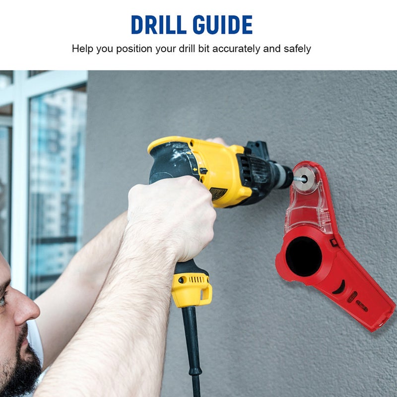 Portable Detachable Collector 2 In 1 Wall Electric Drilling Collector Catcher Horizontal Line Locator with Spirit-Bubble Easy Aligning Simple Attachment to the Wall - Image 5