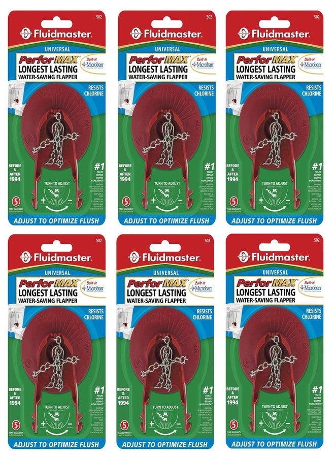 فلويد ماستر 502P21 يونيفرسال بيرفورماكس فلابر مع مايكروبان، أحمر (عبوة من 6 قطع) - Image 1