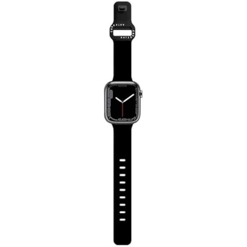 Casetify Impact Watch Band 【Premium Soft Flexible Material】 Compatible with Apple Watch Series 1-9, SE, Ultra - 38mm/40mm/41mm/42mm/44mm/45mm/49mm - Black - Image 2
