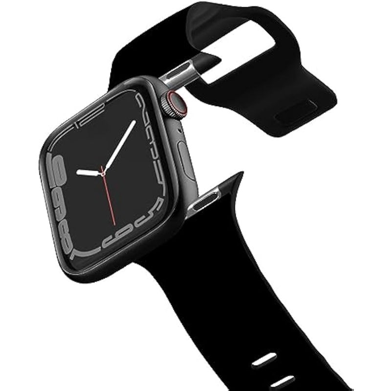 Casetify Impact Watch Band 【Premium Soft Flexible Material】 Compatible with Apple Watch Series 1-9, SE, Ultra - 38mm/40mm/41mm/42mm/44mm/45mm/49mm - Black - Image 1