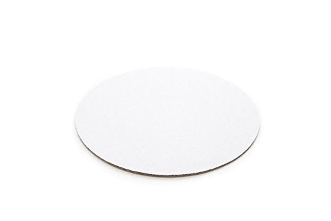 Fox Run Round Cake Base, Cardboard, 8-Inch, Pack of 12, White