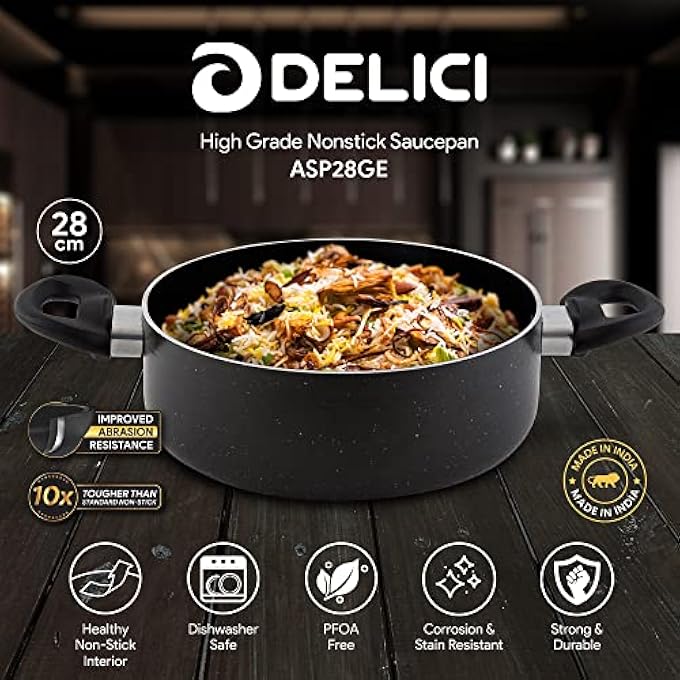 DELICI Asp28Ge Superior Aluminium Body Saucepan - Image 2